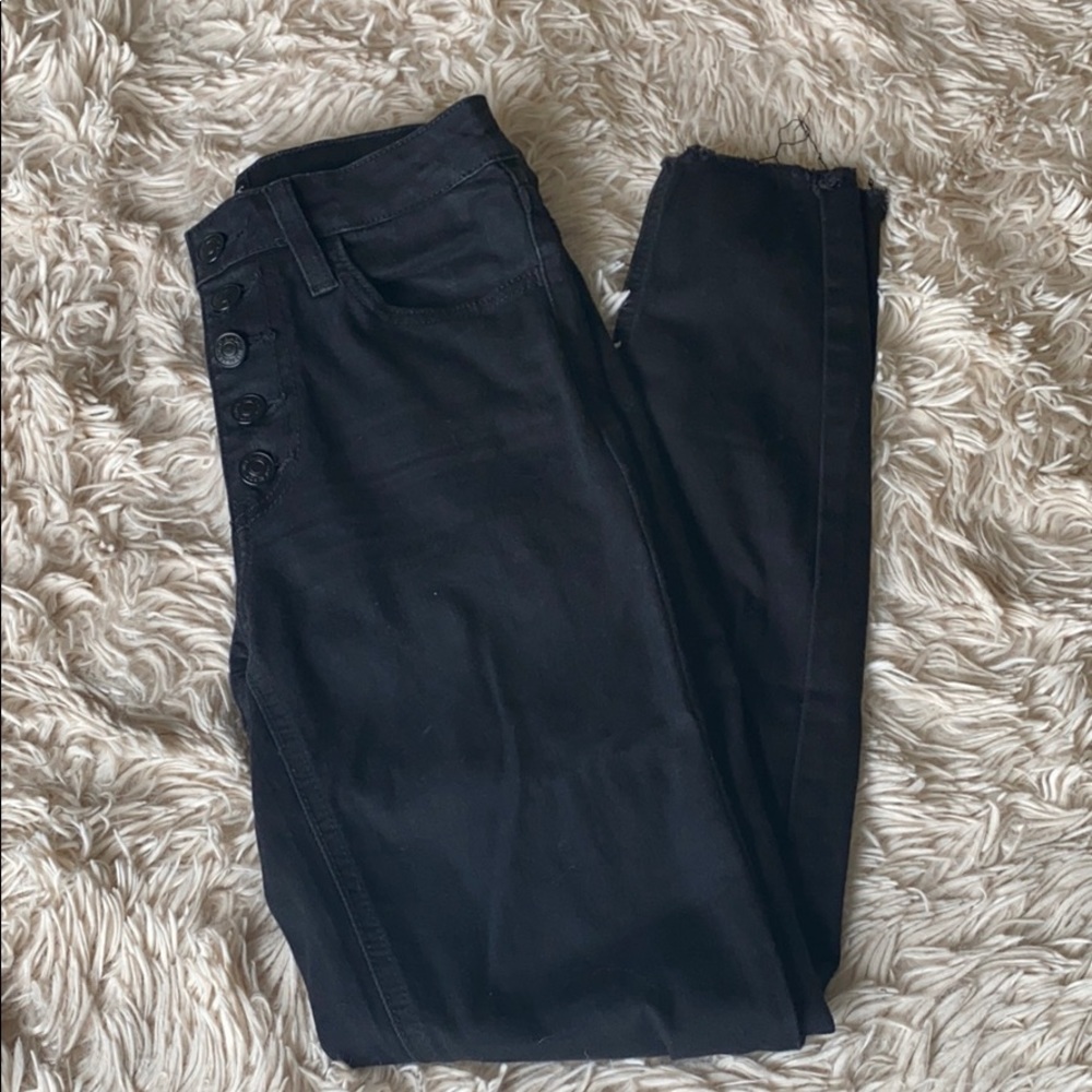 Black high waisted jeans